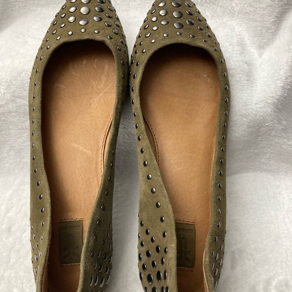 Frye Olive Studded Women's Flats - Picture 3 of 4